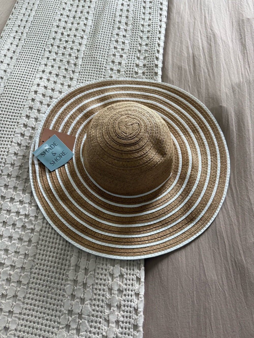 NEW Shade & Shore Striped Sun Hat